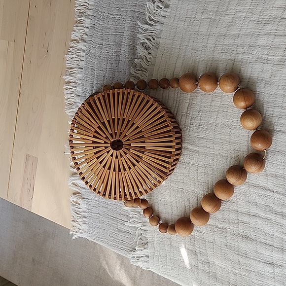 CULT GAIA Bamboo shoulder bag